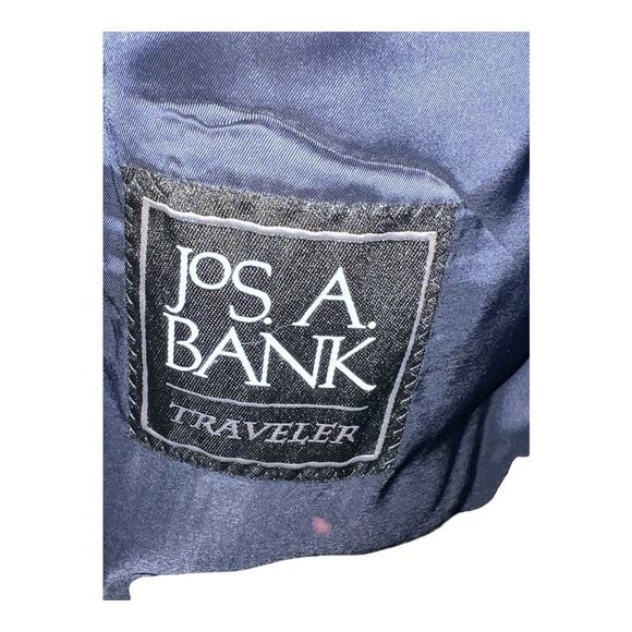 Jos. A. Bank Blue Wool Traveler Blazer Sport Coat 46 Short Preppy Navy Tailored - Picture 9 of 10
